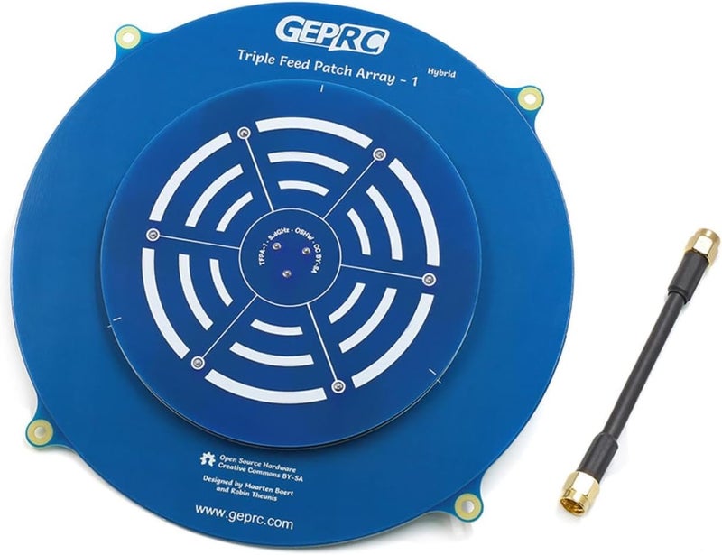usmile Triple Feed Patch Array High Gain Long-Range Receiver Patch Antenna 5.8G 14dBi Directional LHCP RHCP Antenna for RC FPV Goggle Skyzone 02s 03 Eachine EV800D EV200D FatShark HDO HD3 - Image 1